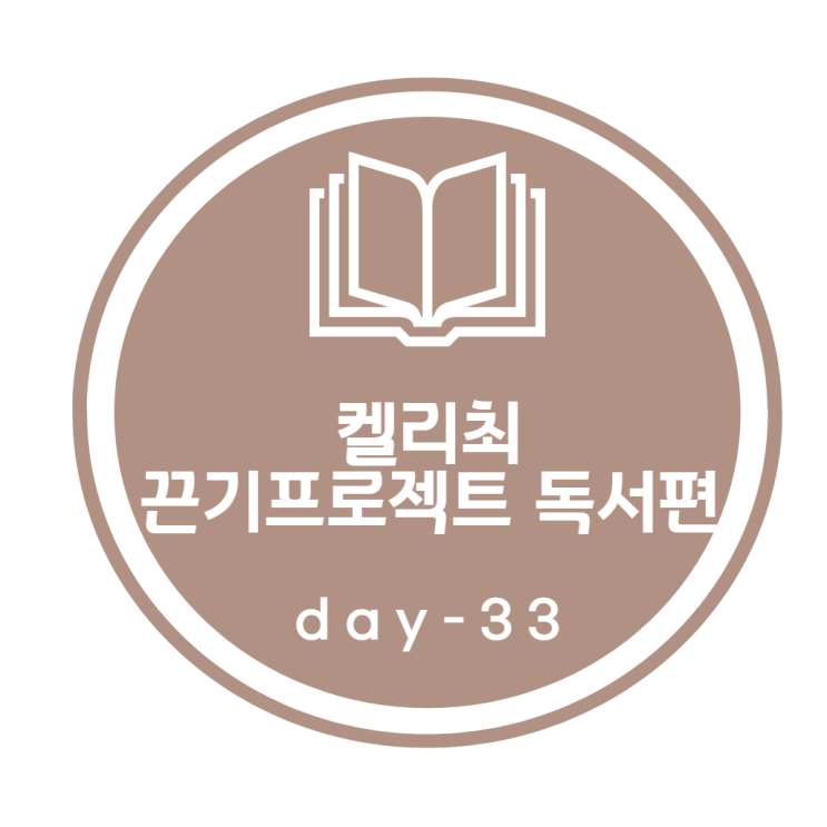 켈리최 끈기프로젝트_ 독서편 33day