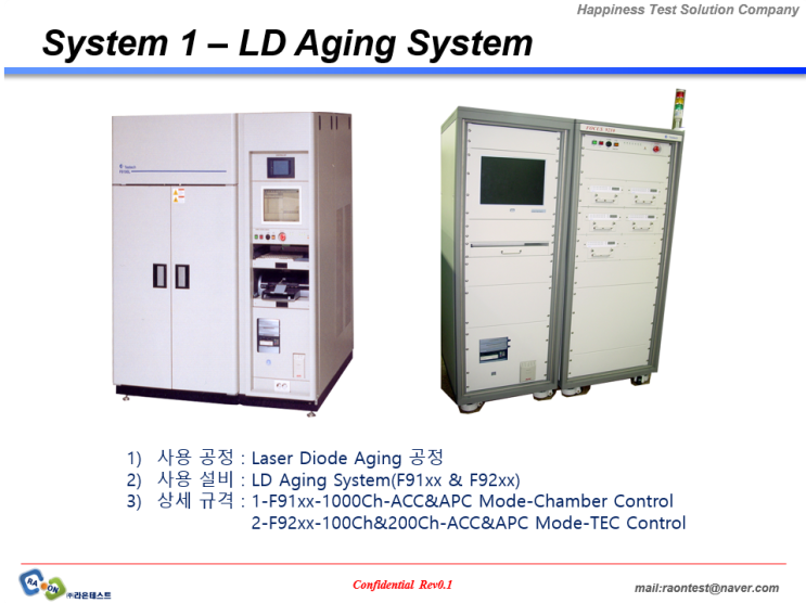  [Test System 1] LD Aging System