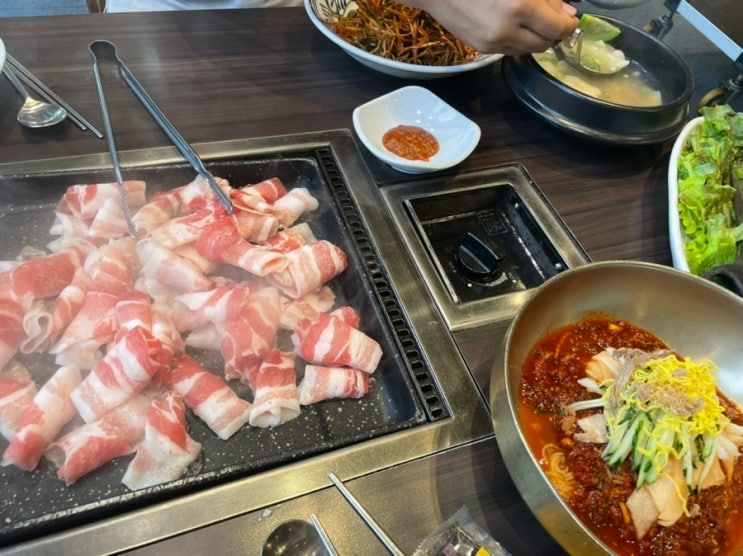 온천천 맛집 진국명가 돼지국밥과 양념돼지갈비 점심특선 가족외식하기 좋아요