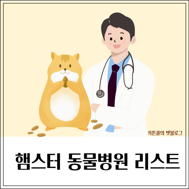 전국 햄스터 특수동물병원 리스트