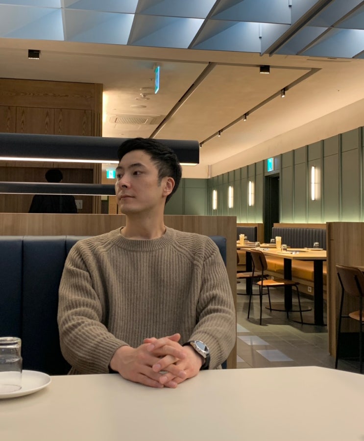  [의류] 빅사이즈남성의류 러기드하우스 베네시스 램스울 사선 니트 (큰남자쇼핑몰)