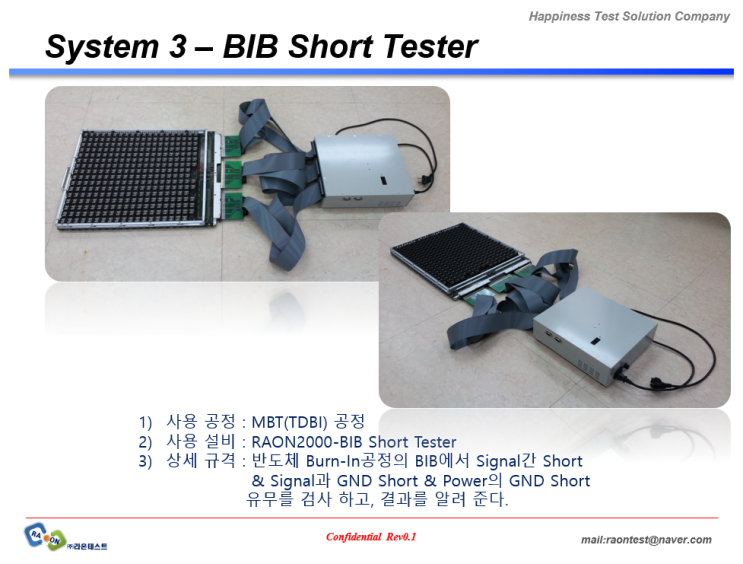 [Test System 3] BIB Short Tester