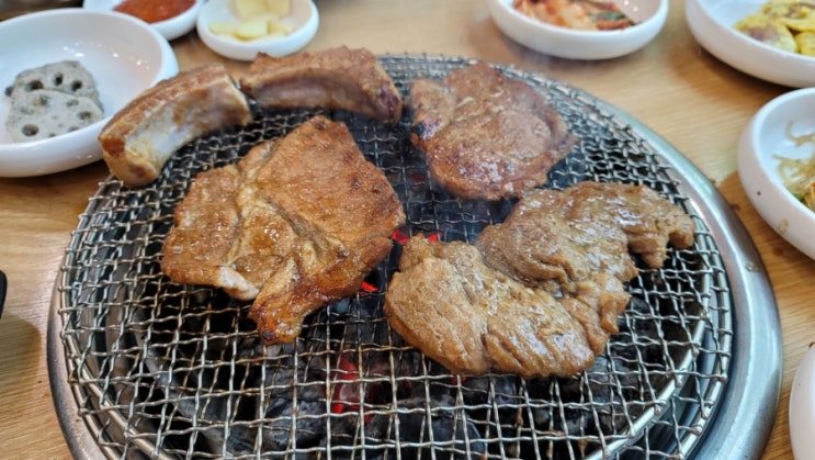  안산 맛집 반월가든 돼지갈비 냉면 재방문 후기