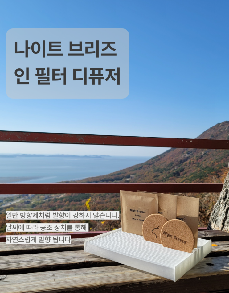 필터에 넣는 방향제 나이트브리즈 인필터