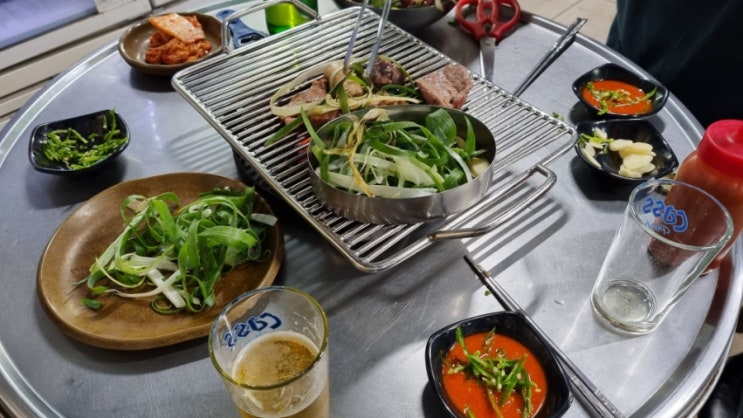  [일산맛집/일산역] 구운 파채와 소스의 조합이 매력적인 돼지부속 '구일산 장군집 본점'