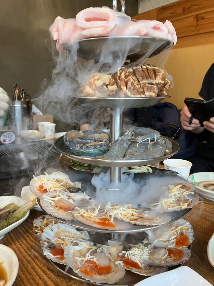 [부산 맛집] 광안리 바다뷰 보며 먹는 풍성갈비&조개구이