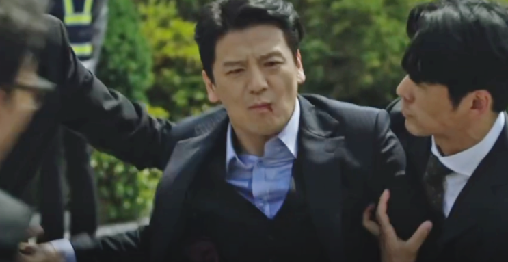  소방서 옆 경찰서 2회, 현서 아빠 조만식, 뺀질이 양준태, 국회의원 마중도 아들 상무 마태화.
