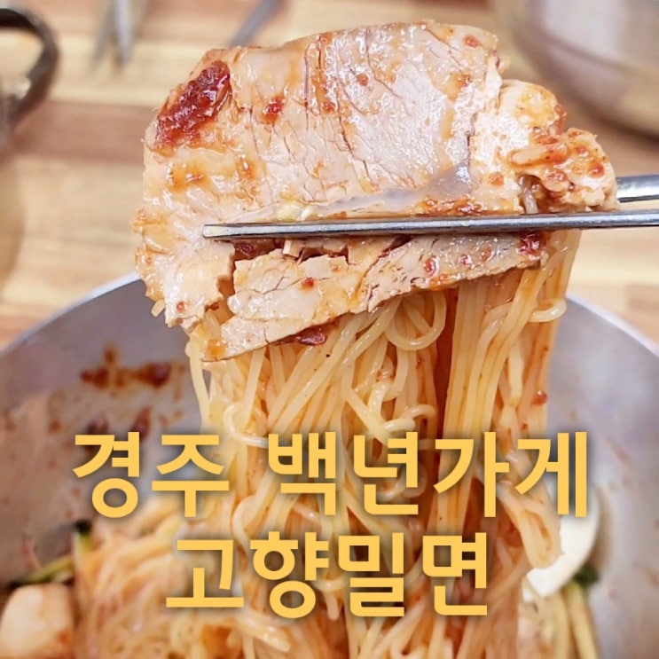  경주 대릉원 근처 맛집 고향밀면