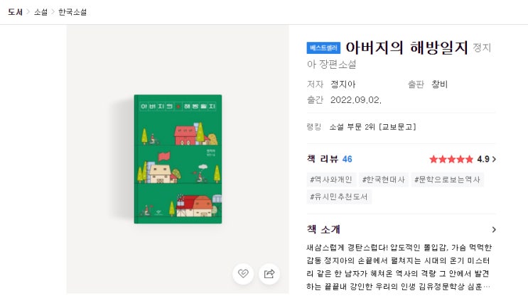  (소설/한국소설) 아버지의 해방일지