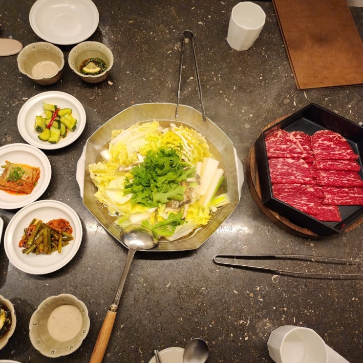 서울 한우 맛집 모도우 여의도점에서 코스요리 데이트
