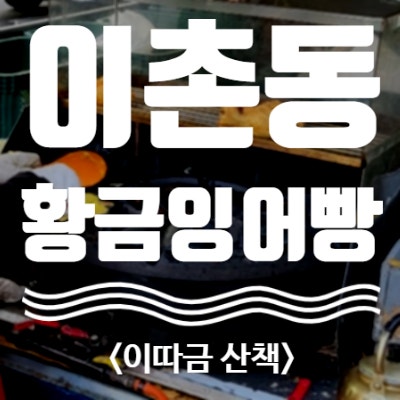  “근처에 가면 반드시 먹는” 이촌역 붕어빵(황금잉어빵)
