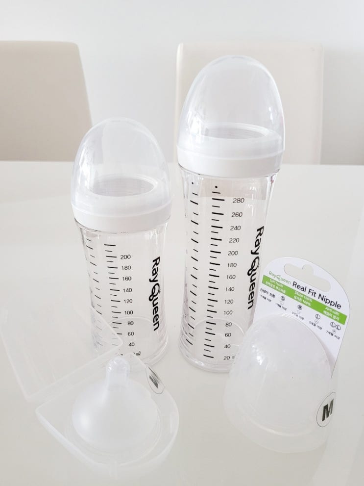  [젖병/젖꼭지 추천] 레이퀸 노넥 트라이탄 젖병 220ml & 300ml