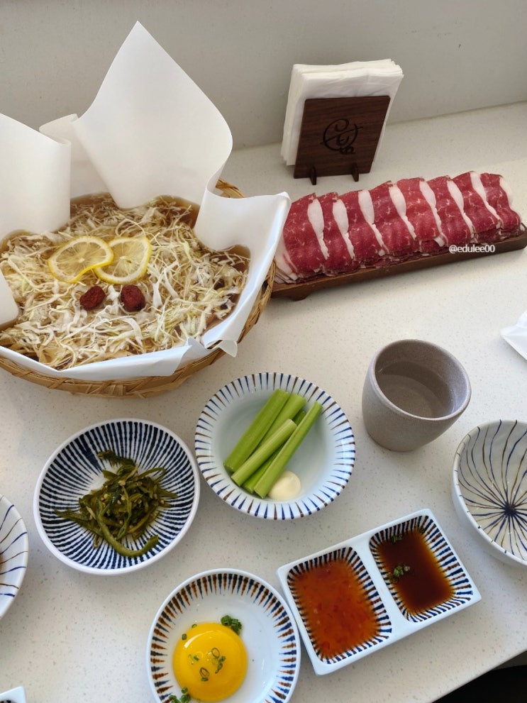  부산 청사포 핫플 깔끔한 국물이 매력적인 우봉샤브
