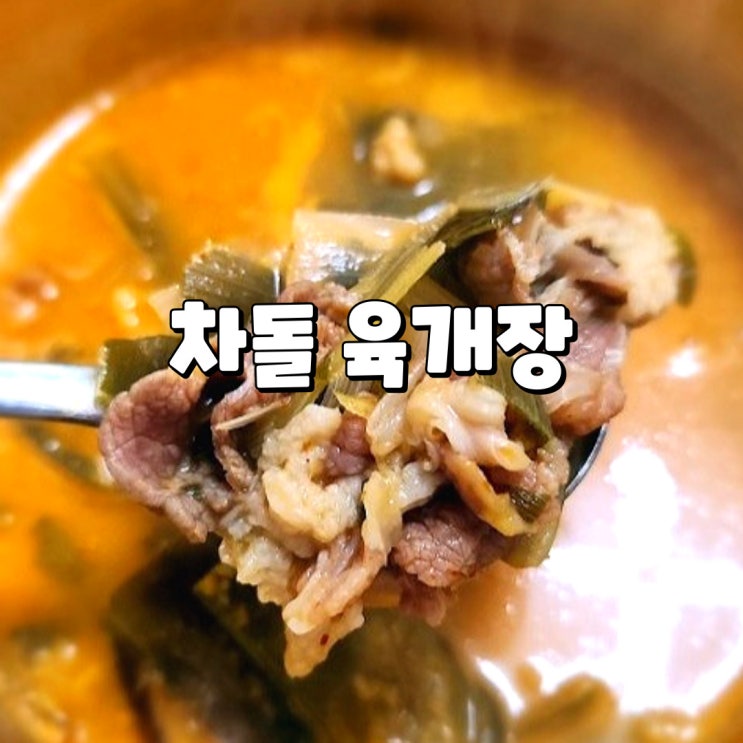  비비고 차돌 육개장 차돌과 건더기가 푸짐한 프리미엄 비비고 육개장