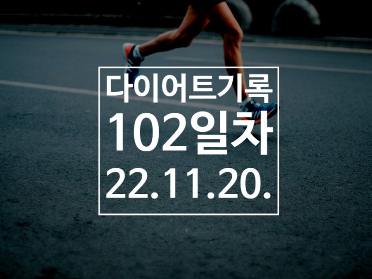 [다이어트기록DAY102] 2km 달리기 / 왕오달 36번