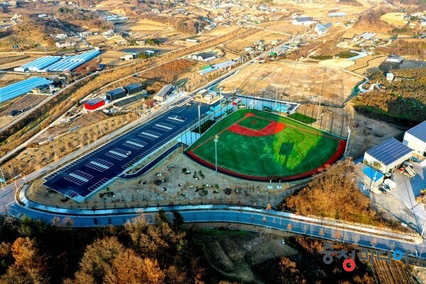  제천시, 송학면 사회인 야구장 개장식 개최