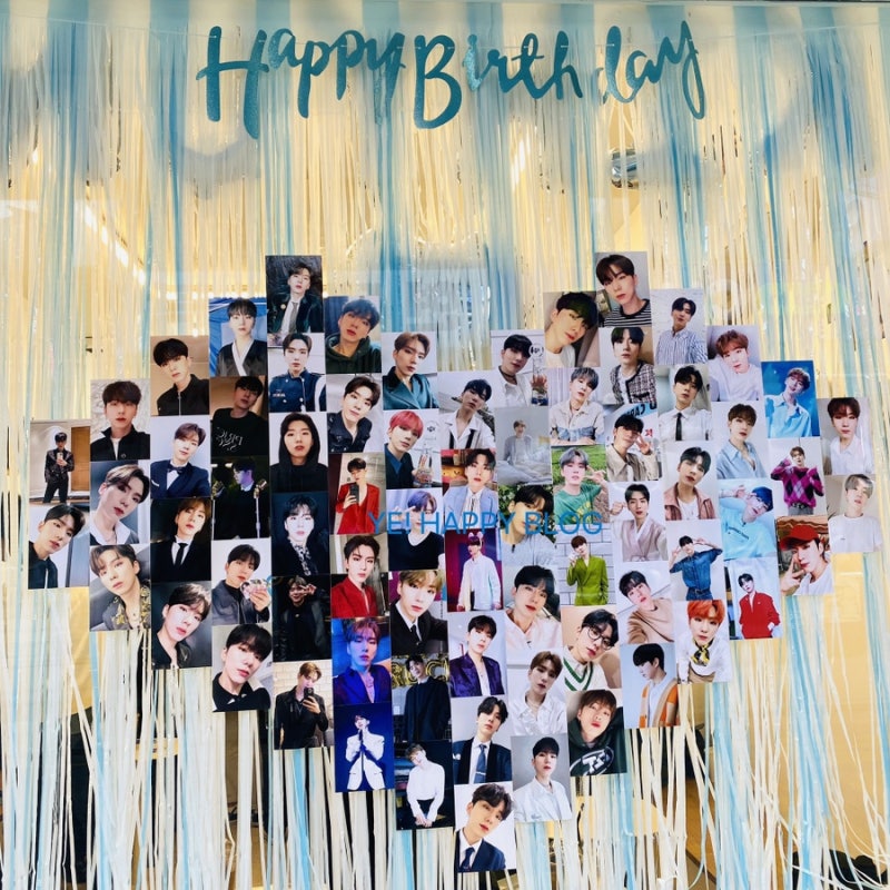 [아이돌생일카페추천]몬스타엑스 기현 생일카페에 가다!!(feat.세븐틴 우지)