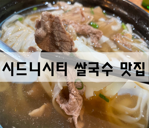  시드니시티 쌀국수맛집 해장에 최고 Pho Kia Hoi[호주여행]