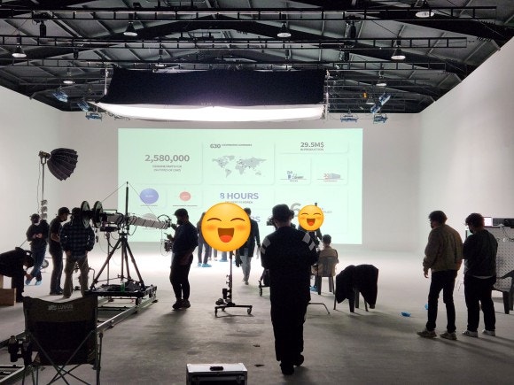  미디어파사드 초대형 호리존 16000안시 레이저 빔프로젝터 출장 렌탈 후기~! (전시장,대공연장, 빔프로젝터렌탈) 스튜디오 촬영, 미디어아트
