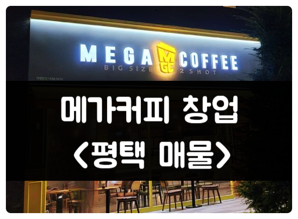 평택 메가커피 창업 배달없이 매출 좋은 매물 평택 메가커피 창업 배달없이 매출 좋은 매물