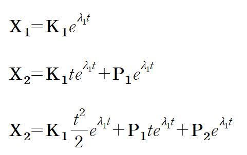  [공업수학] 연립미분방정식 예제 : 제차 방정식 (Homogeneous Equation)