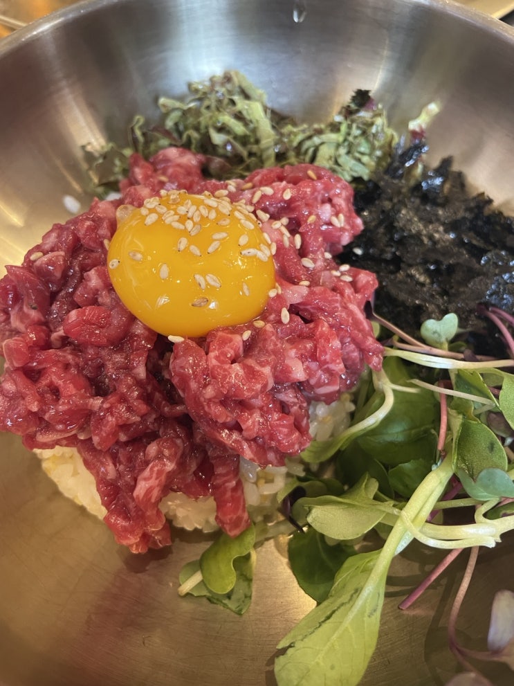  내돈내산 합정 육회비빔밥 맛집 -<금성회관>