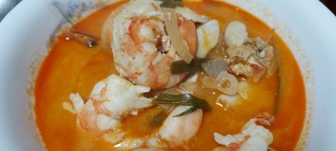  태국 이색음식 밀키트 저렴하고 맛난 곳 풋팟퐁커리 똠얌꿍
