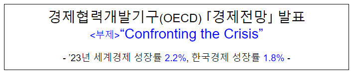 경제협력개발기구(OECD) 경제전망(Economic Outlook) 발표_기획재정부 경제협력개발기구(OECD) 경제전망(Economic Outlook) 발표_기획재정부