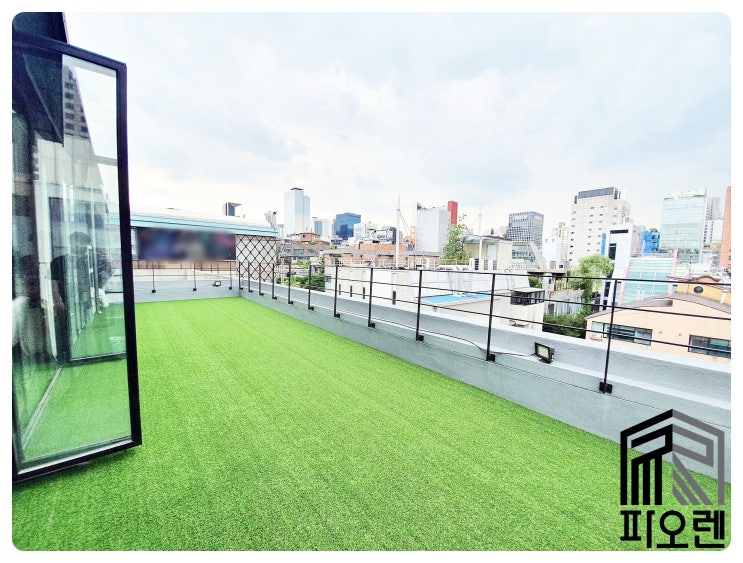  강남역,신논현역 테라스 루프탑오픈사무실 - 연층, 120평,  지정주차, 괜찮은 인테리어, 유료주차장 바로 옆.