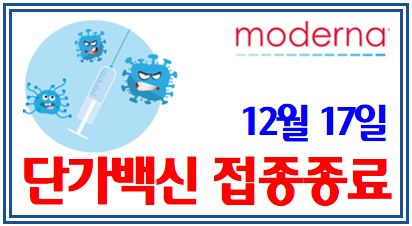 모더나 단가백신 국내접종 종료 (feat. 12월 17일) : 1세대, 스카이코비원, 노바백스, 화이자, 2가백신, 예약자