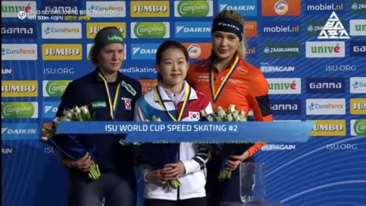 <b>김민선</b>, 스피드스케이팅 <b>월드컵 500m</b> 연속 우승