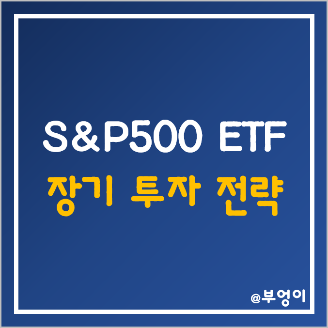 미국 S&P500 지수 ETF 장기 투자 전략 (5년, 10년, 15년, 20년, 주식 시장 주가하락 대비)