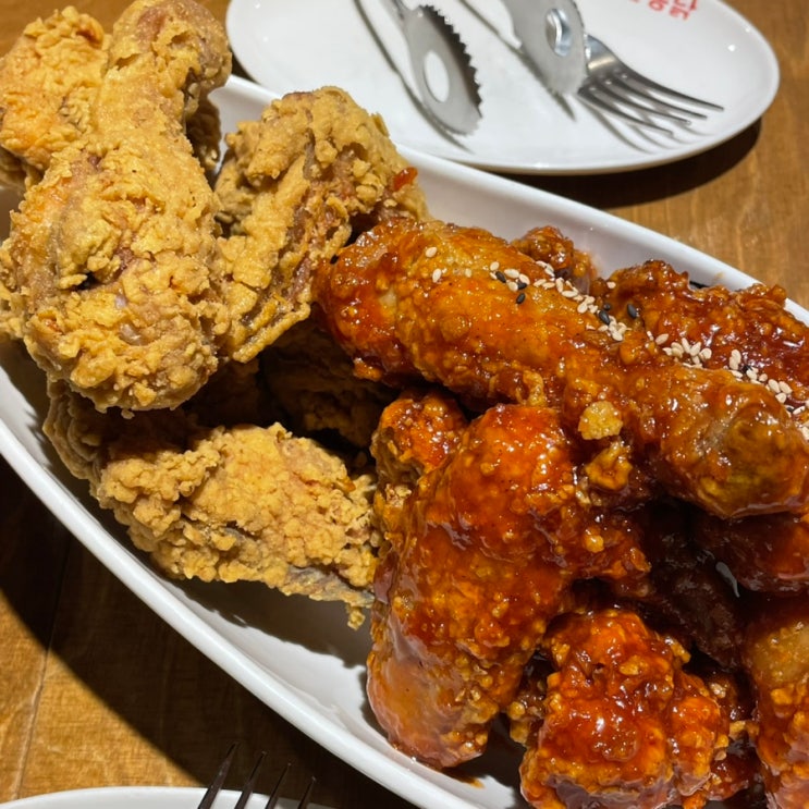  서울 시청 북창동 맛집 쌀통닭 반반 바삭바삭~~
