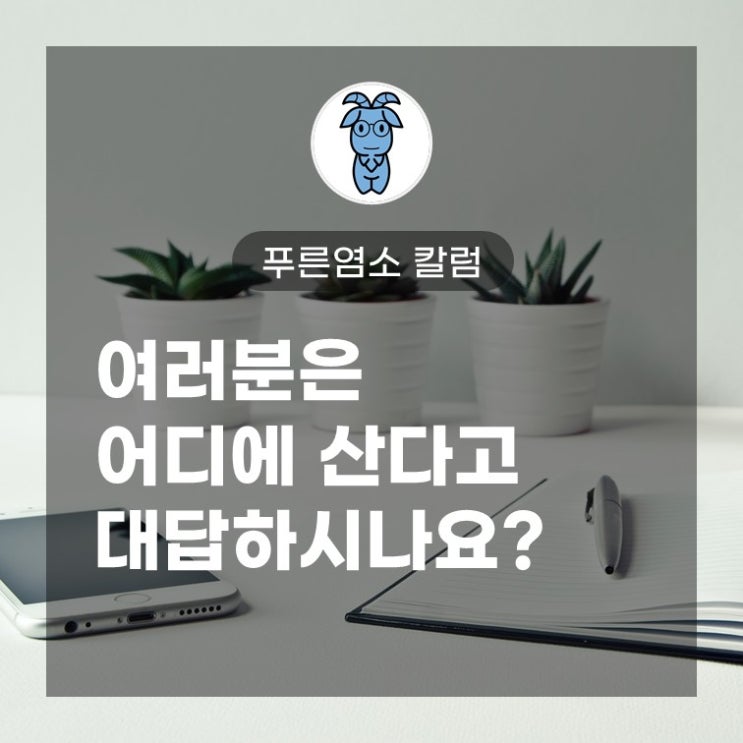 여러분은 어디에 산다고 대답하시나요? (지명 인지도와 부동산)