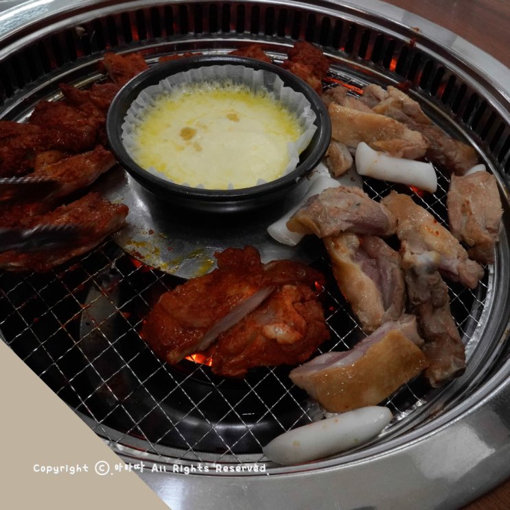  치즈듬뿍 찍어먹는 가평 쁘띠프랑스 맛집 칠오닭갈비