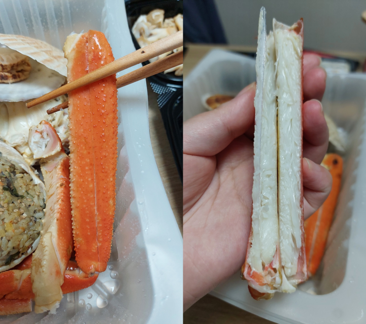  [구로] 대게/킹크랩 맛집 '팔아주게 본점' | 꽉찬 살수율과 배터지는 1인세트 배민포장 후기