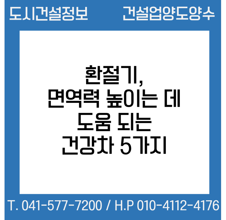  환절기, 면역력 높이는 데 도움 되는 건강차 5가지