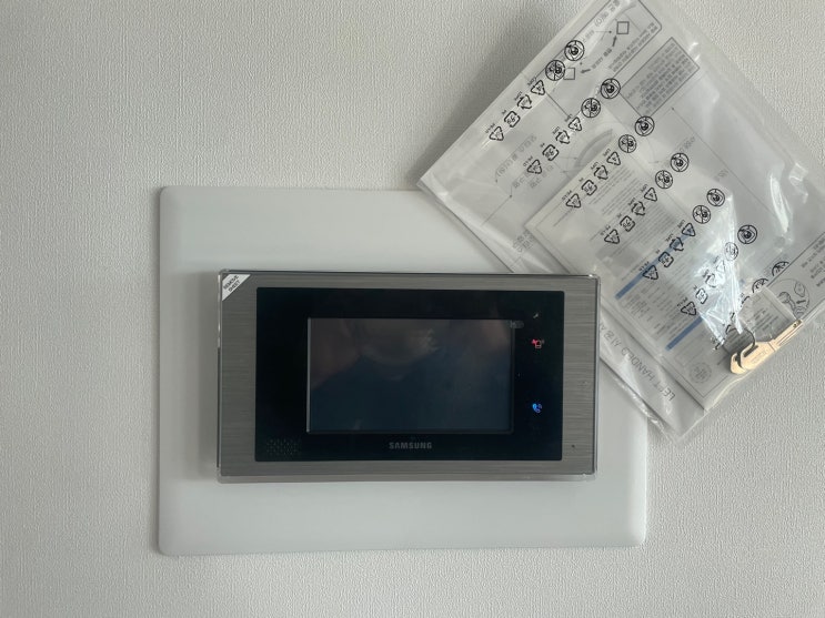 오산 궐동 제일하이빌아파트 삼성 비디오폰 SHT-3527XA, 삼성 도어락 SHP-DR900 설치 후기