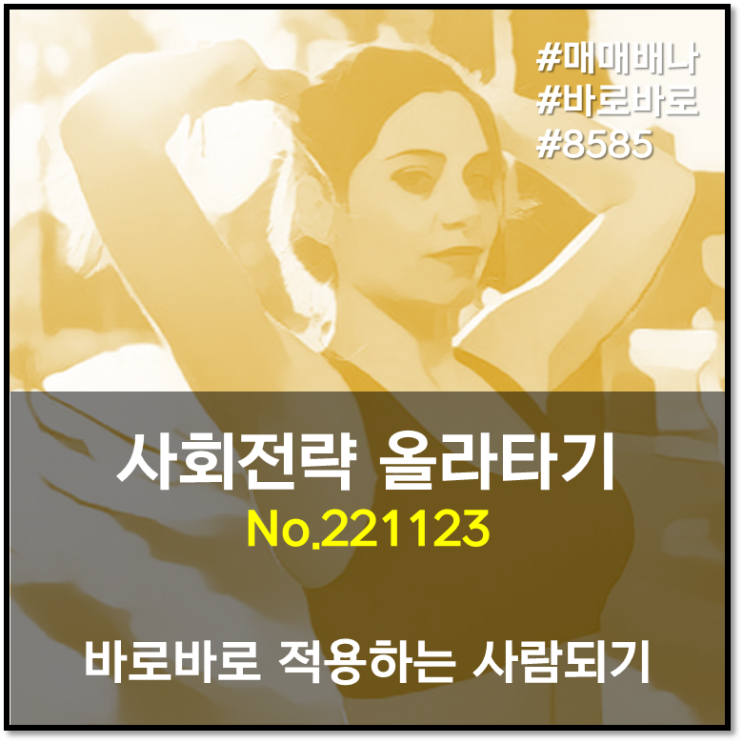 바로바로 사회전략 올라타기 (221123)