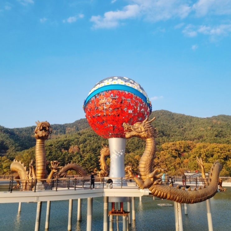  정읍 여행 가볼만한 곳 랜드마크 용산호 미르샘 다리