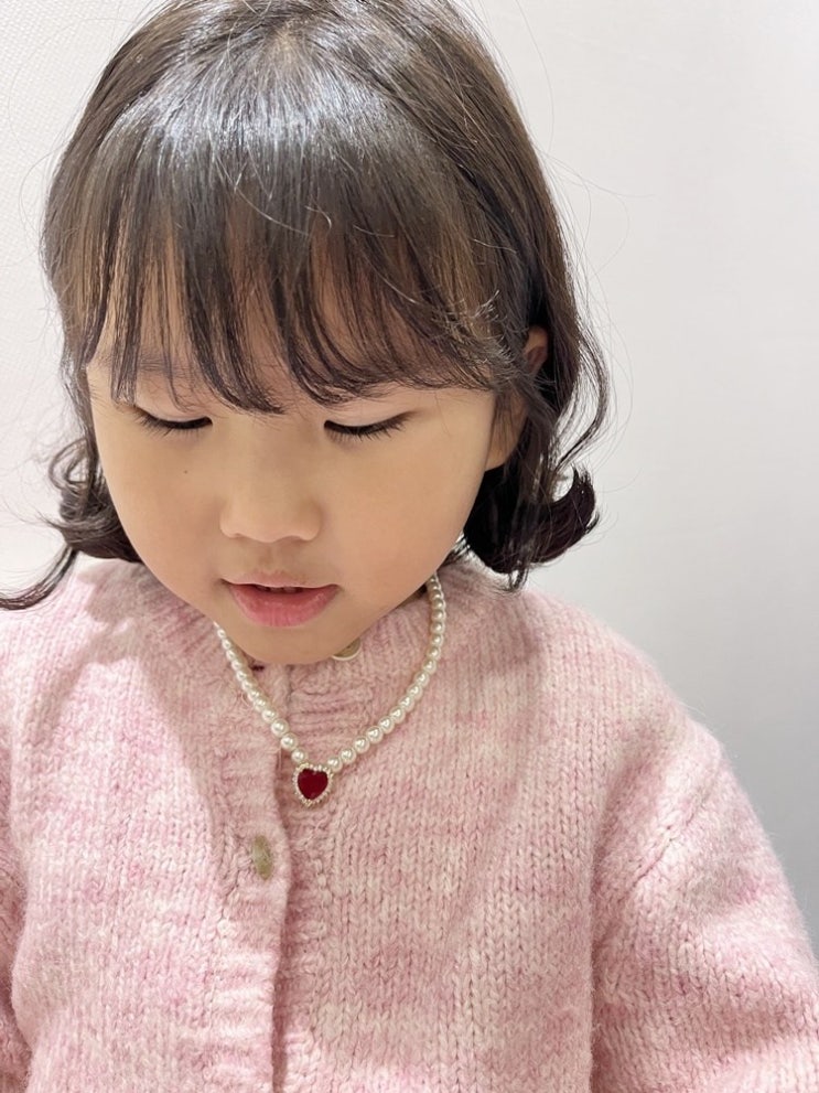  [당일발송] 퀸즈 목걸이 여아 공주님 루비 핸드메이드