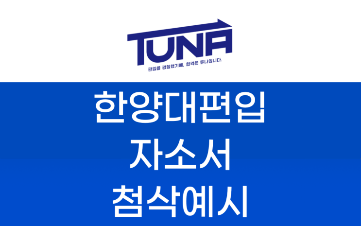 편입 자기소개서 첨삭 예시 [한양대 경영 편입 자기소개서]