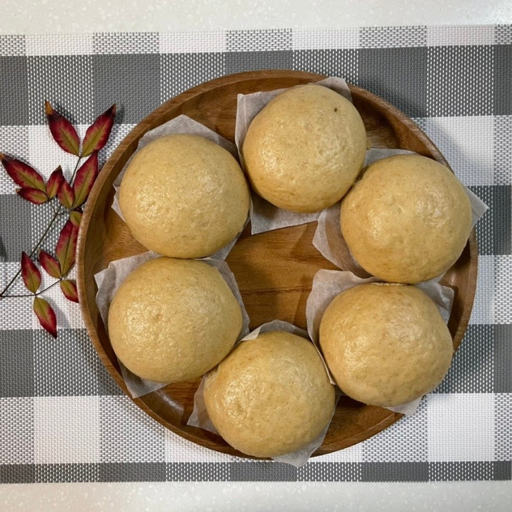  통밀 찐빵 만들기