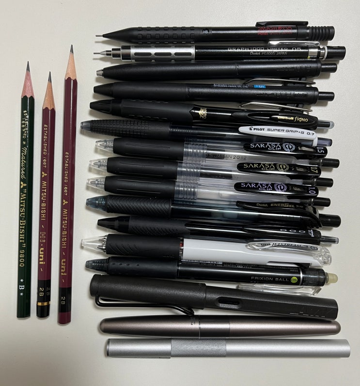 【내돈내산】 볼펜, 만년필, 연필