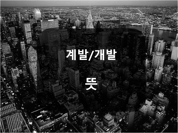  자기계발 / 자기개발 뭐가 맞는거야?