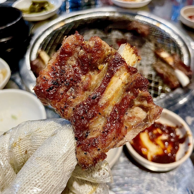  대전 송촌동 갈비 [전반장생갈비] 손으로 뜯어먹는 생갈비 맛집