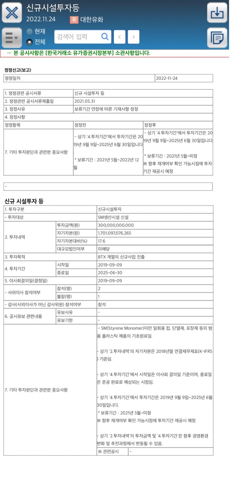  대한유화