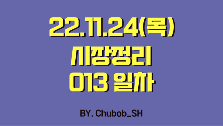 22.11.24(목) 시장정리 013일차