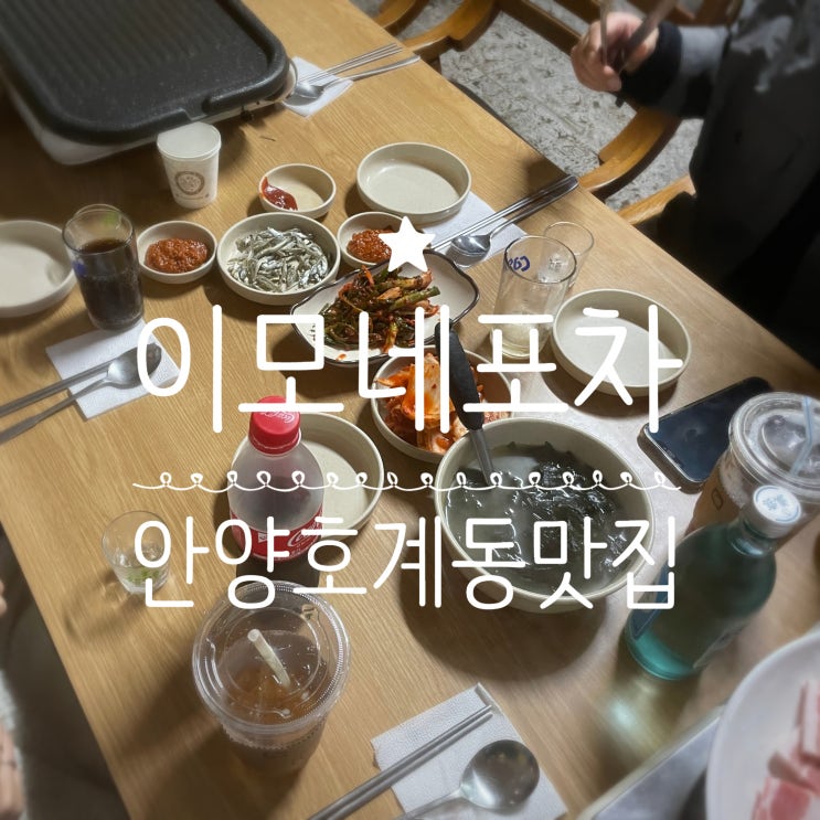  안양호계동맛집 _ 이모네포차