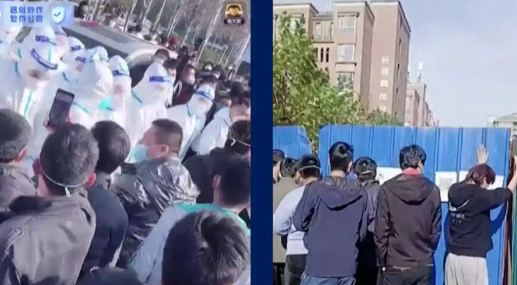 코로나로 타격을 입은 중국 아이폰 공장에서 시위가 벌어집니다. 코로나로 타격을 입은 중국 아이폰 공장에서 시위가 벌어집니다.